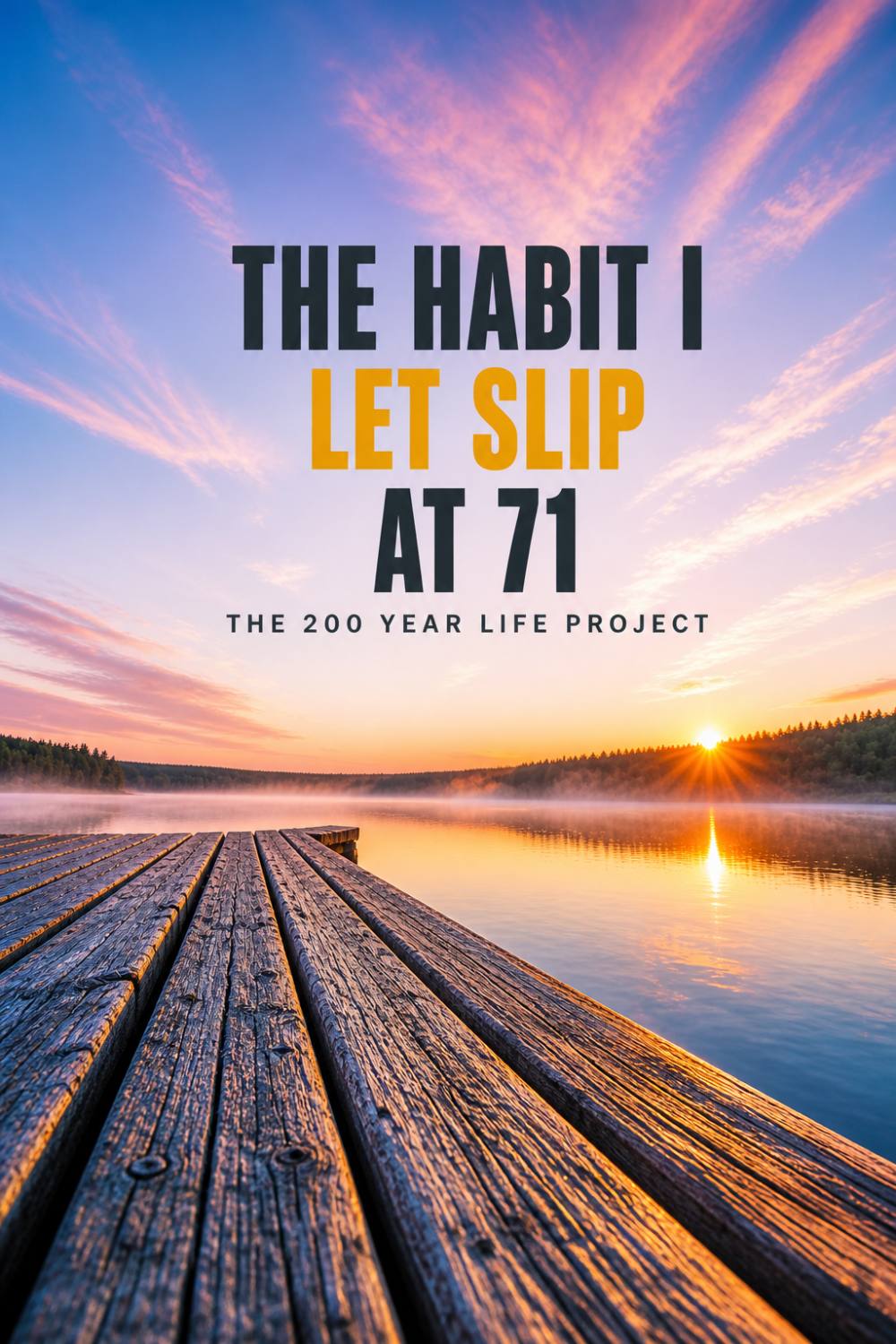 I Stopped Watching the Sunrise at 71. That Was a Mistake.